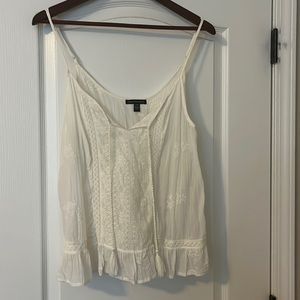 American Eagle white tank